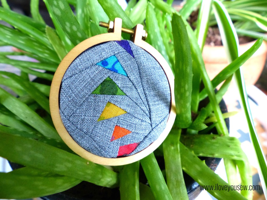 Mini-Quilt Hoop in Aloe