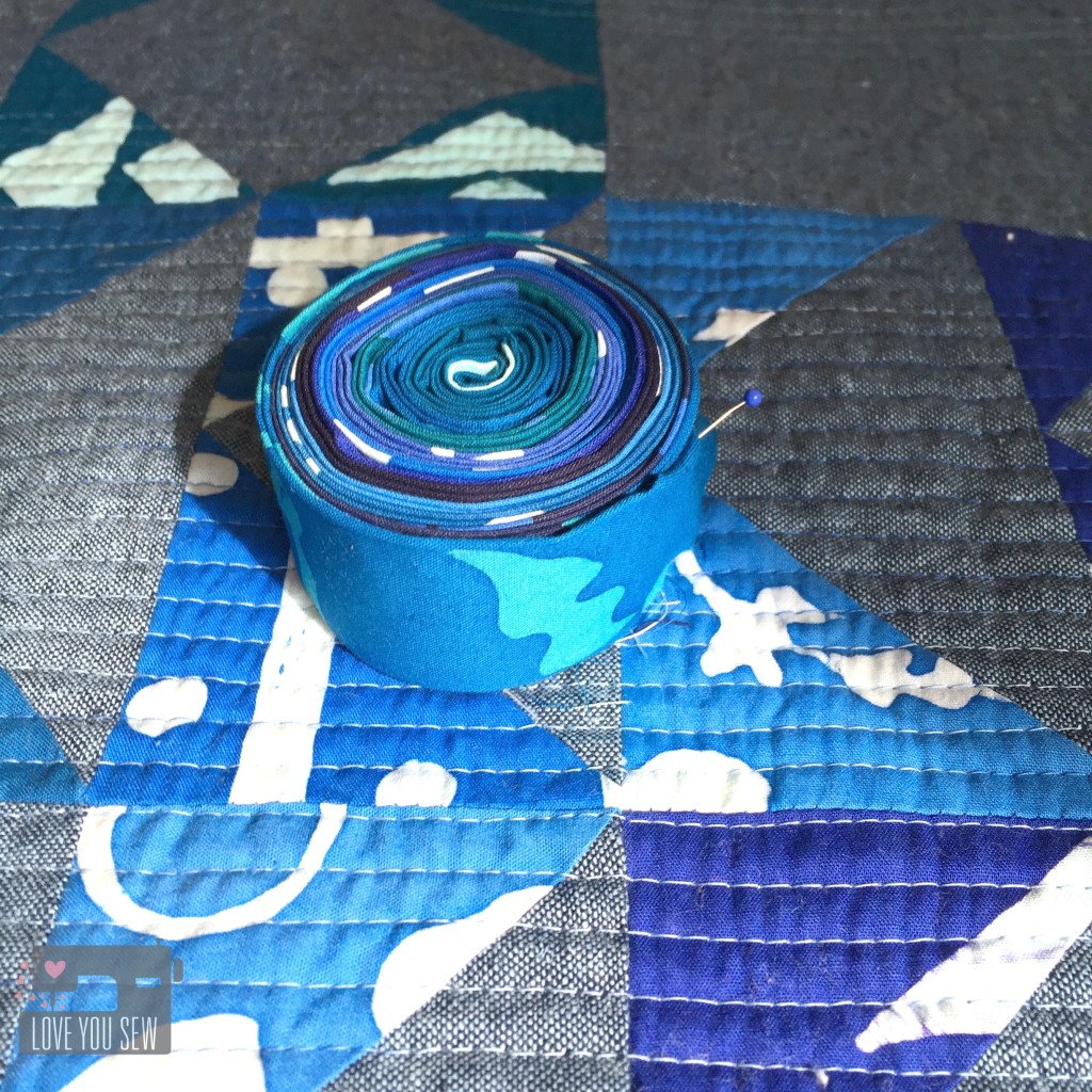 Indigo Sky Quilt Binding