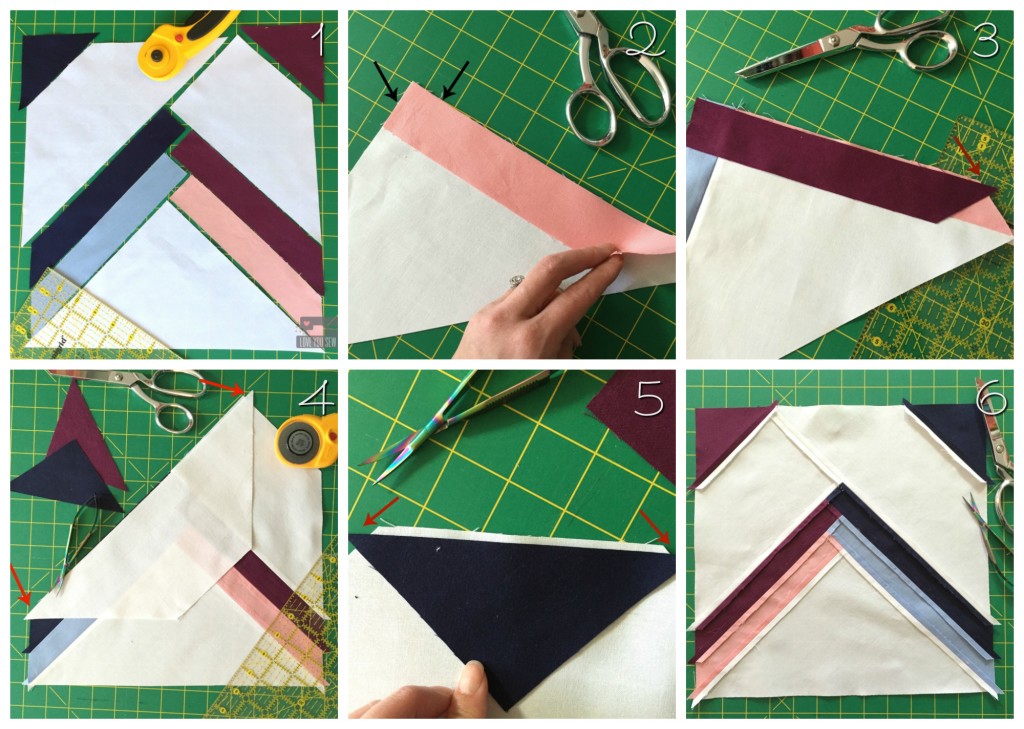 Mountain View Piecing Collage