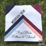 Free Mountain View Quilt Block by Love You Sew
