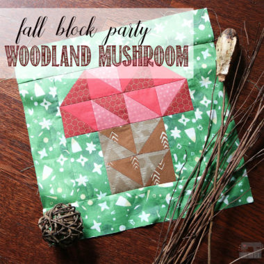 FREE Woodland Mushroom Quilt Block :: Fabric.com Fall Block Party