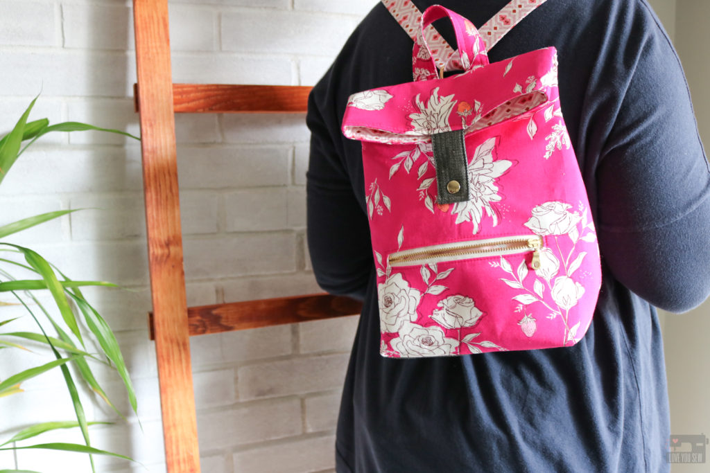 Abbey Backpack by Love You Sew with Sonata Fabrics