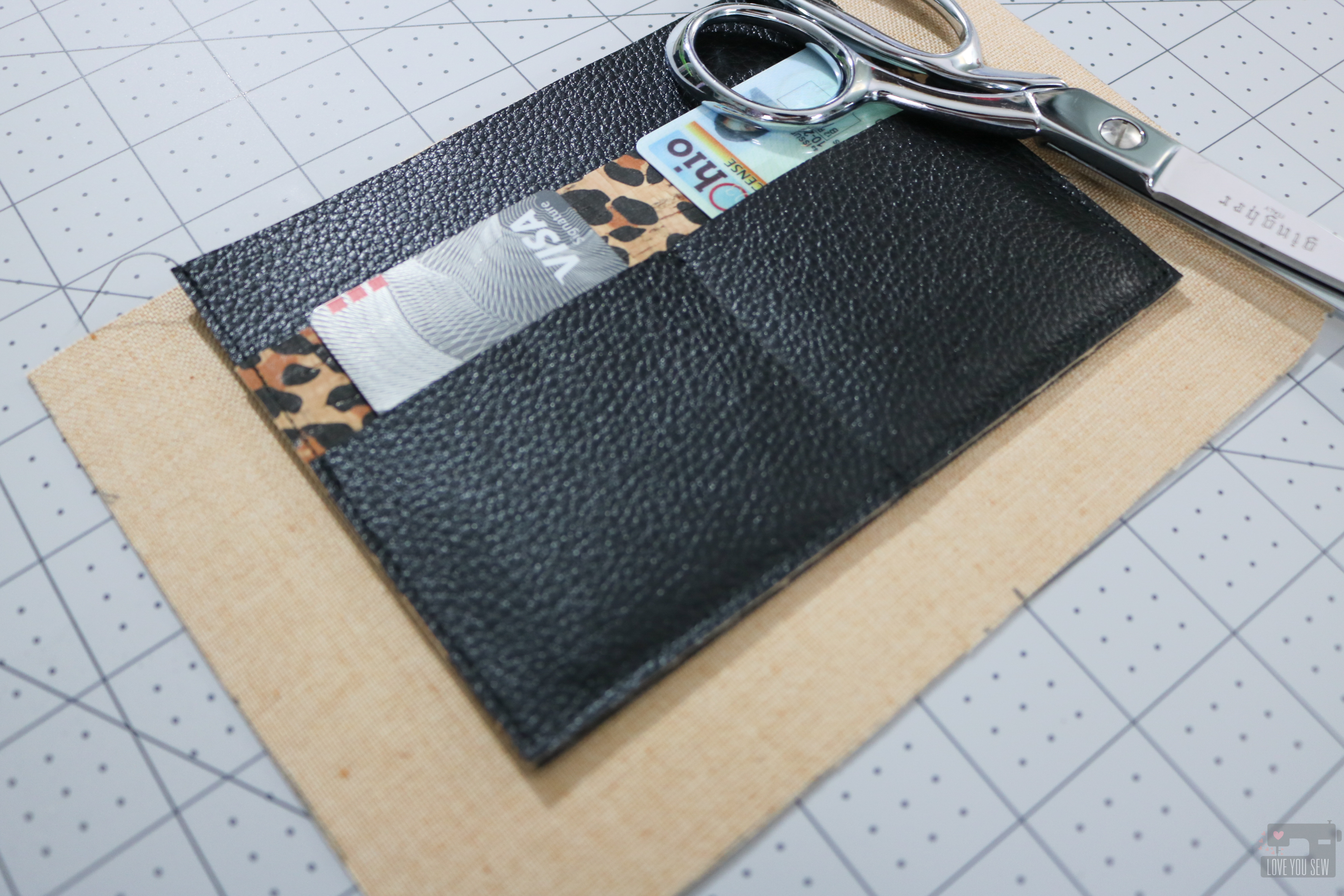 Kelley Small Card Wallet sewing pattern - perfect for women and